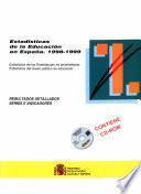 Estadisticas de la Educacion en España 1998-99