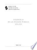 Estadísticas de las finanzas públicas