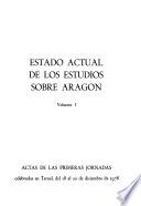 Estado actual de los estudios sobre Aragón