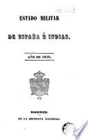 Estado militar de España e Indias