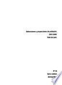 Estimaciones y proyecciones de población 2010-2040
