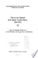 Estructura agraria de la sierra centro-norte, 1830-1930: Indice de unidades productivas de las provincias de Tungurahua y Chimborazo