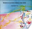 Estudio de los textos teatrales para niños