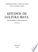 Estudios de cultura maya