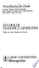Estudios de gramática generativa