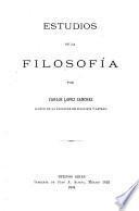 Estudios de la filosofía