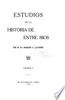 Estudios de la historia de Entre Ríos