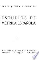 Estudios de métrica española