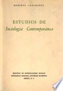 Estudios de sociología contemporánea