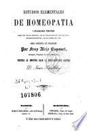 Estudios elementales de homeopatia