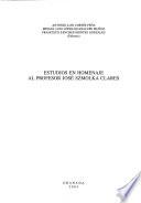 Estudios en homenaje al profesor José Szmolka Clares