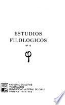 Estudios filológicos