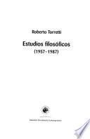 Estudios filosóficos 1957-1987