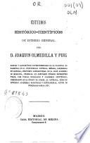 Estudios histórico-científicos de interés general