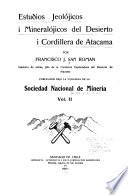 Estudios jeologicos i topograficos del desierto i puna de Atacama