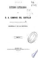 Estudios literarios de A. Cánovas del Castillo