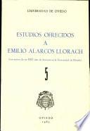 Estudios ofrecidos a Emilio Alarcos Llorach