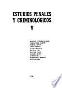 Estudios penales y criminológicos