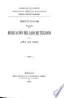 Estudios referentes a la desecación del lago de Texcoco, año de 1895
