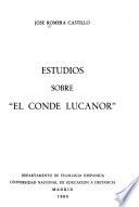 Estudios sobre El Conde Lucanor