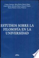 Estudios sobre la Filosofía en la Universidad