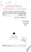Etnologia, antropologia culturale