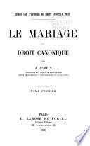 Études sur l'histoire du droit canonique privé