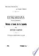 Euskariana: Historia á través de la leyenda. 1896