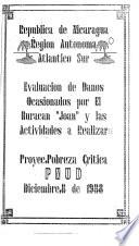 Evaluación de danos ocacionados [sic] por el Huracan Joan y las actividades a realizarse