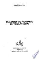 Evaluación de programas de trabajo social