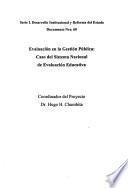 Evaluación en la gestión pública