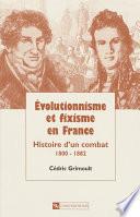 Évolutionnisme et fixisme en France