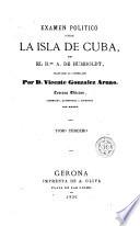 Examen político sobre la isla de Cuba