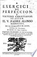 Exercicio de perfeccion y virtudes christianas
