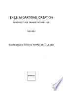Exils, migrations, création: Perspectives transculturelles