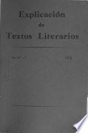 Explicación de textos literarios