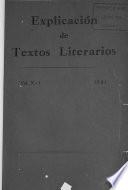 Explicación de textos literarios