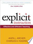 Explicit Instruction