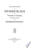 Exploración de cinco dolmenes del Aralar por T. de Aranzadi y F. de Ansoleaga