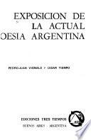 Exposicion de la actual poesia argentina (1922-1927)