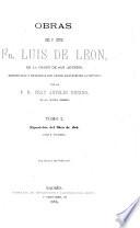 Expositiéon del libro de Job. Parte primera