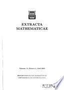 Extracta Mathematicae