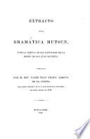 Extracto de la gramática Mutsun, ó de la lengua de los naturales de la mision de San Juan Bautista