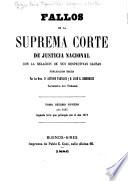 Fallos de la Corte suprema de justicia de la nación