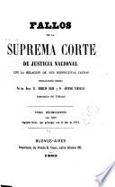 Fallos de la Corte suprema de justicia de la nación