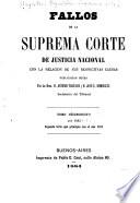 Fallos de la Corte suprema de justicia de la nación