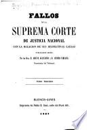 Fallos de la Corte suprema de justicia de la nación