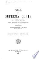 Fallos de la Corte suprema de justicia de la nación