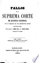 Fallos de la Corte suprema de justicia de la nación