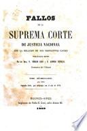 Fallos de la Corte Suprema de Justicia nacional